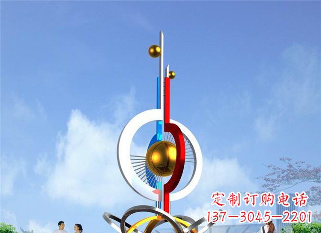 城市不锈钢明珠景观雕塑