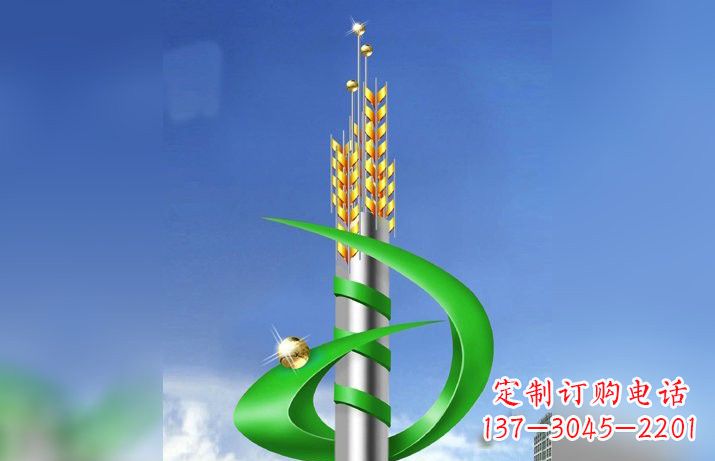 城市不锈钢小麦雕塑