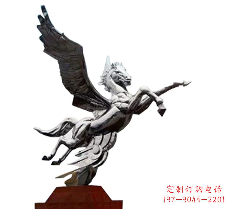 城市飞马不-锈-钢-雕-塑-像