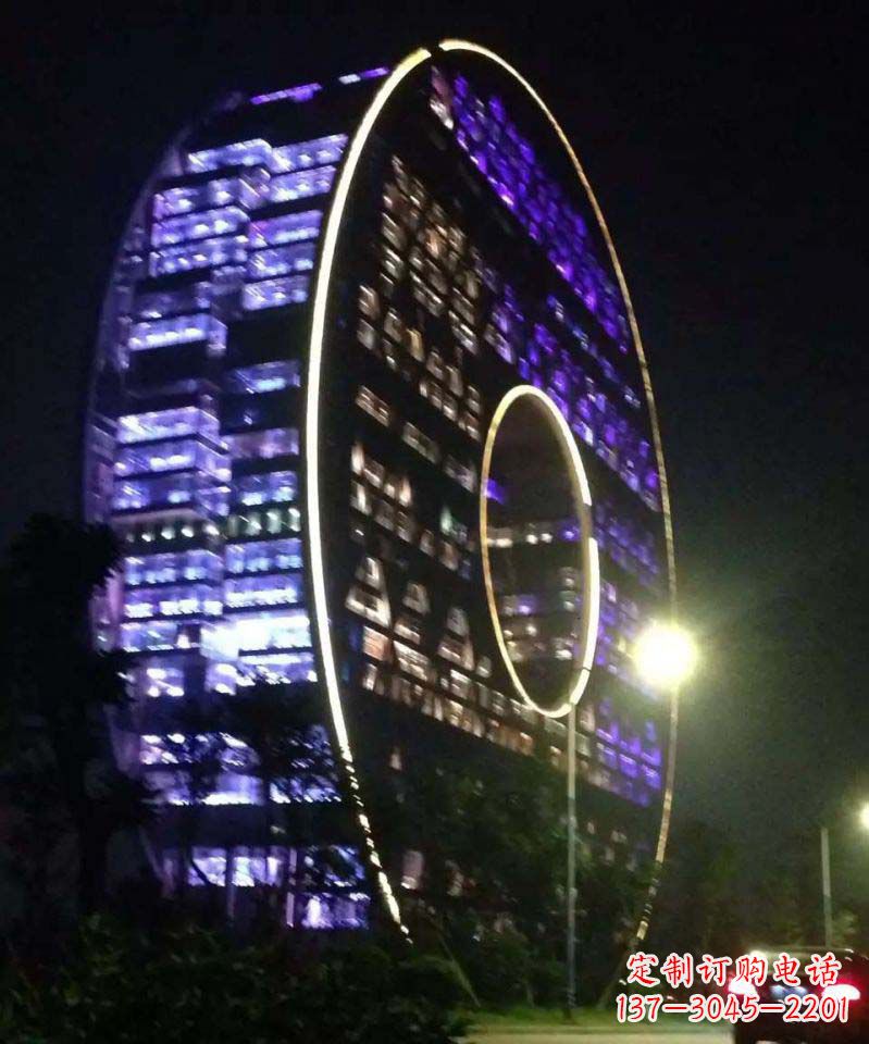 城市广场灯饰不-锈-钢-雕-塑-