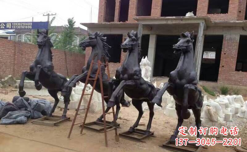 城市广场战马铜雕摆件 (4)