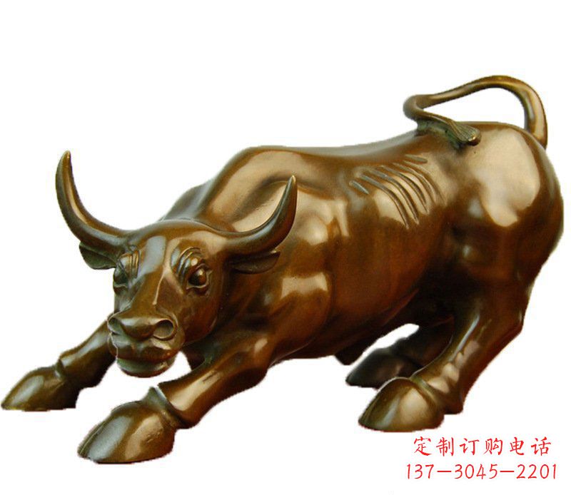 城市华尔街牛铜雕摆件