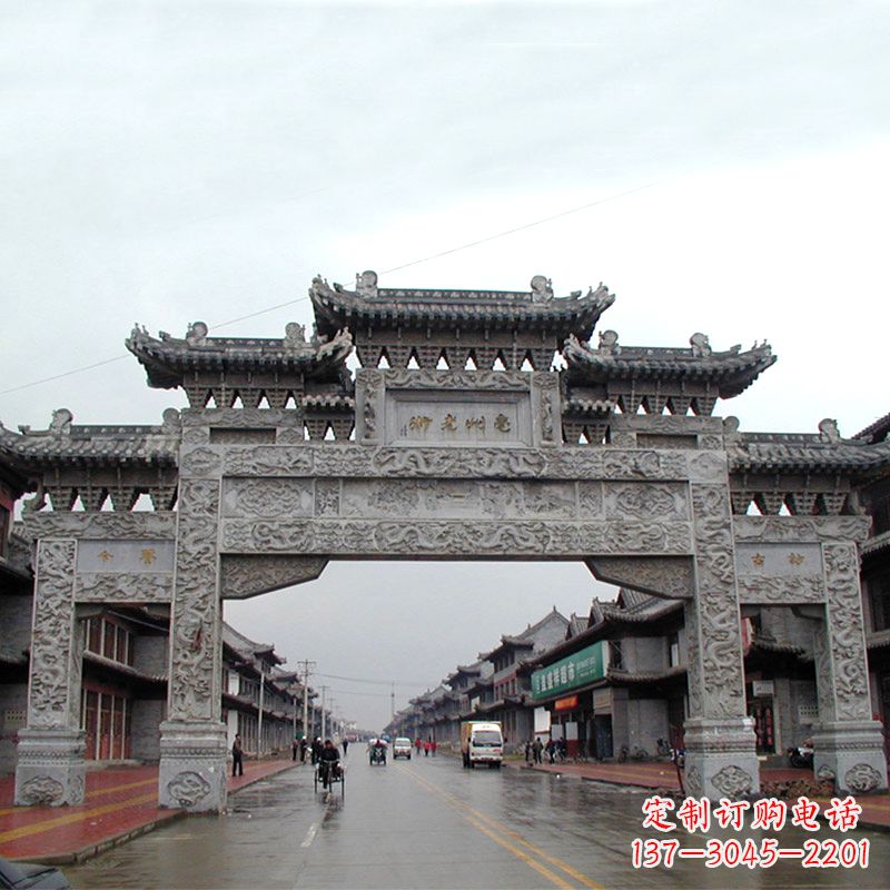 石牌楼雕塑 - 城市/街道/仿古/石牌楼 石牌楼雕塑 - 城市/街道/仿古/石牌楼