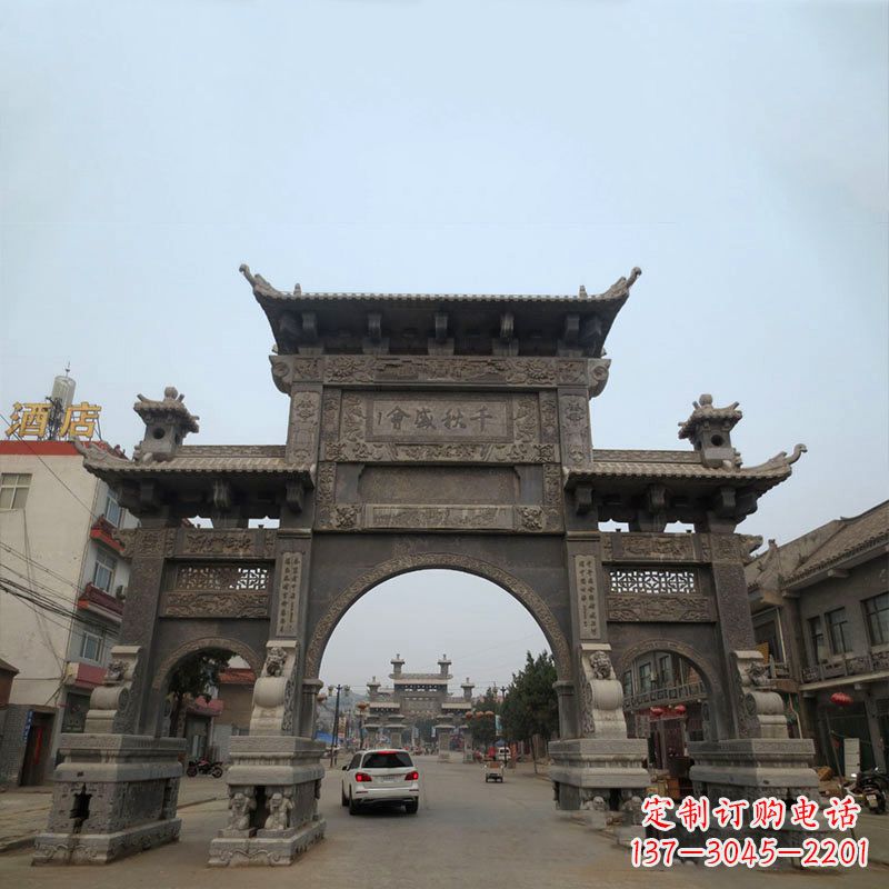 三门雕塑 - 城市/街道/仿古/三门/石雕/牌楼 三门雕塑 - 城市/街道/仿古/三门/石雕/牌楼
