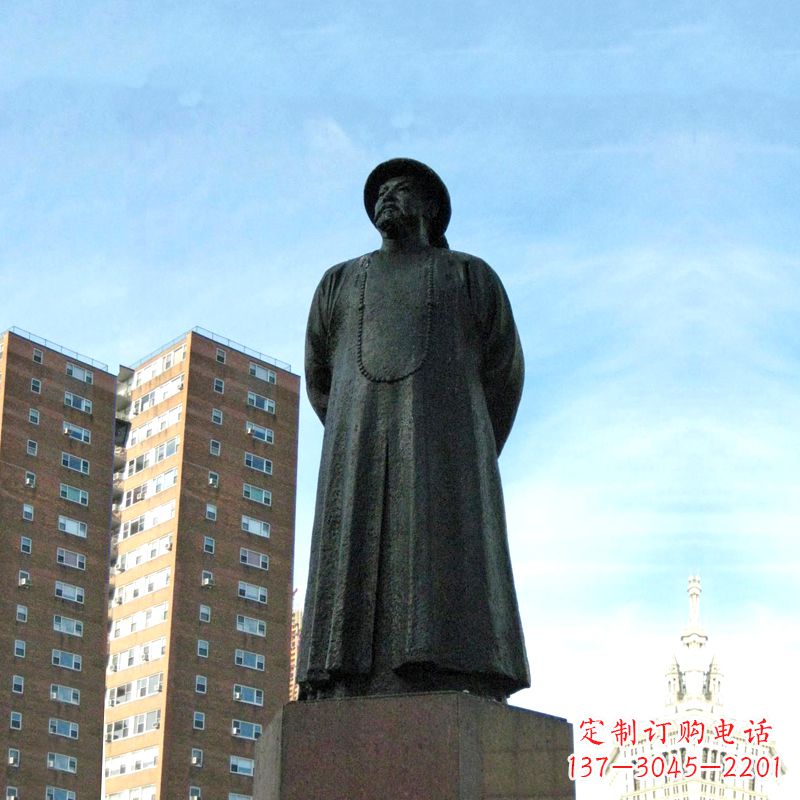 林则徐雕塑标志着城市文化的名人 林则徐雕塑标志着城市文化的名人
