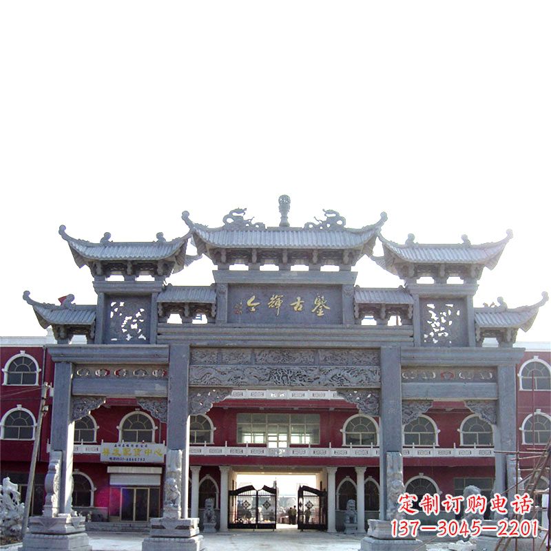 石雕牌楼极致精美的城市艺术 石雕牌楼极致精美的城市艺术