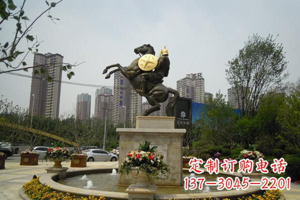 铸造城市象征——铜马战士雕塑 铸造城市象征——铜马战士雕塑