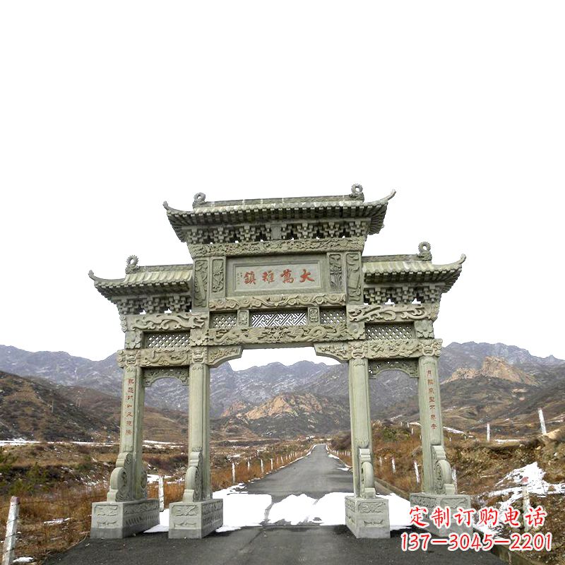 三门雕塑 - 城镇/三门/牌坊 三门雕塑 - 城镇/三门/牌坊