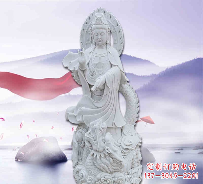 乘龙观音石雕