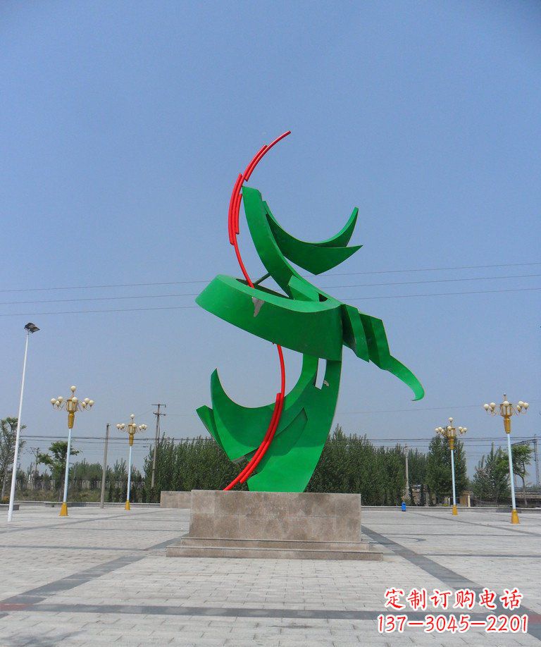 抽象不锈钢广场景观雕塑