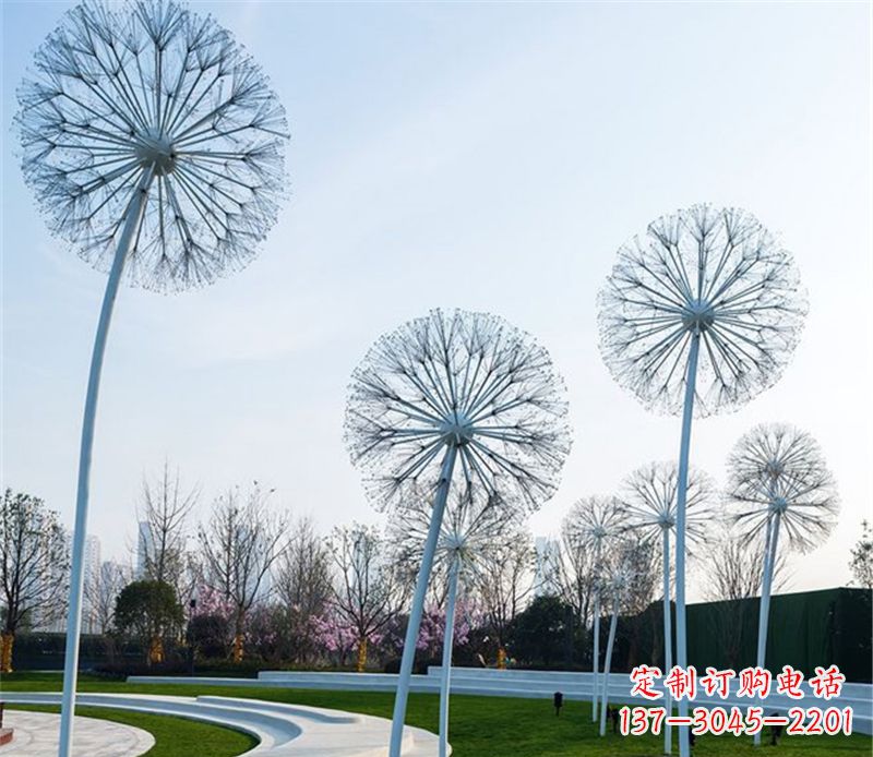 蒲公英雕塑 - 抽象/不锈钢/蒲公英 蒲公英雕塑 - 抽象/不锈钢/蒲公英