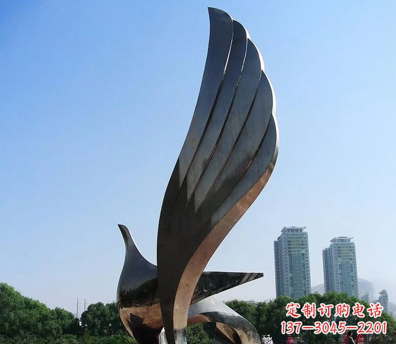 抽象/翅膀/不锈钢-抽象翅膀雕塑不锈钢 抽象/翅膀/不锈钢-抽象翅膀雕塑不锈钢