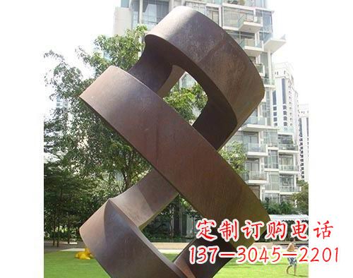 抽象景观不锈钢小区雕塑
