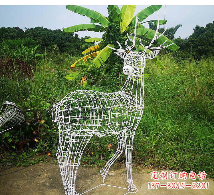 抽象鹿不锈钢摆件雕塑