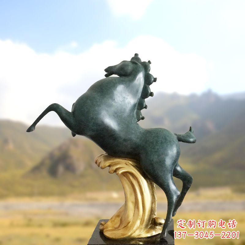 抽象马儿铜雕