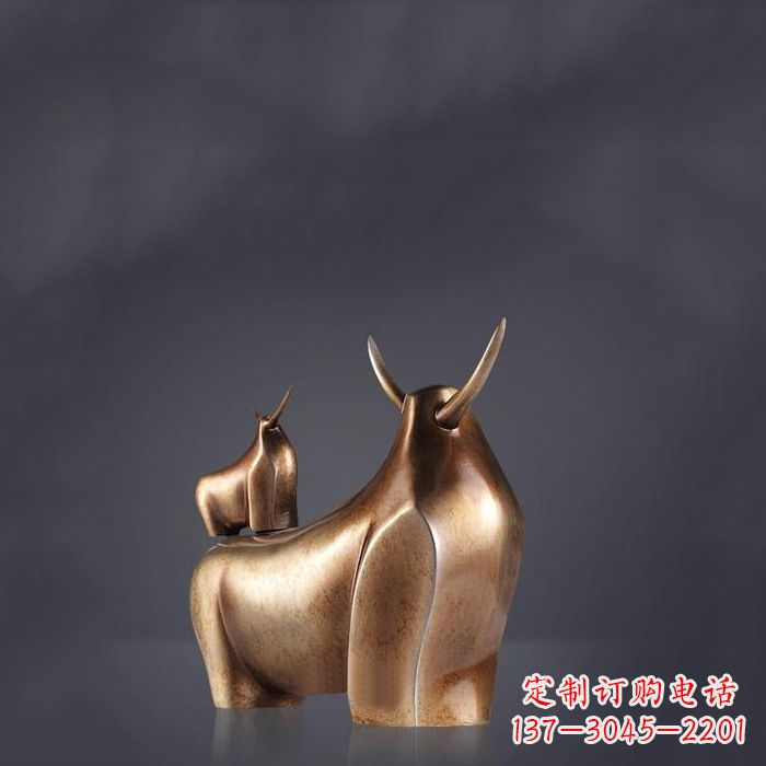 精美不锈钢生肖牛雕塑 精美不锈钢生肖牛雕塑