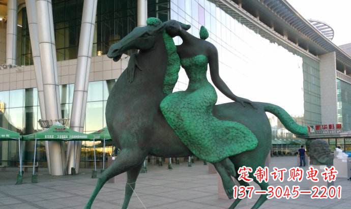 抽象/骑马/女孩/铜雕-抽象骑马的女孩铜雕 抽象/骑马/女孩/铜雕-抽象骑马的女孩铜雕