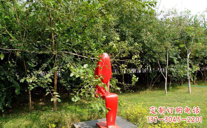 抽象新娘座椅公园不-锈-钢-雕-塑-