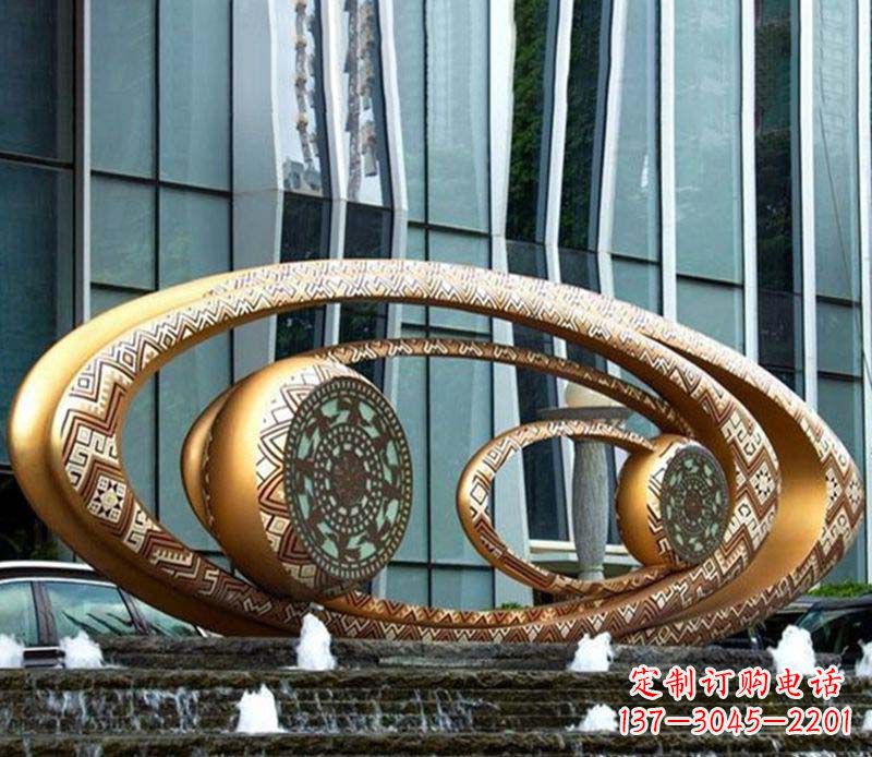 抽象眼镜企业雕塑