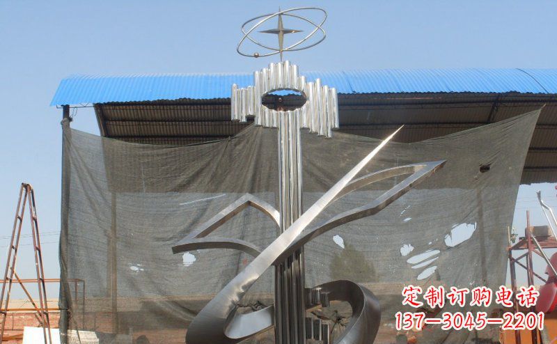 抽象钥匙校园不-锈-钢-雕-塑-