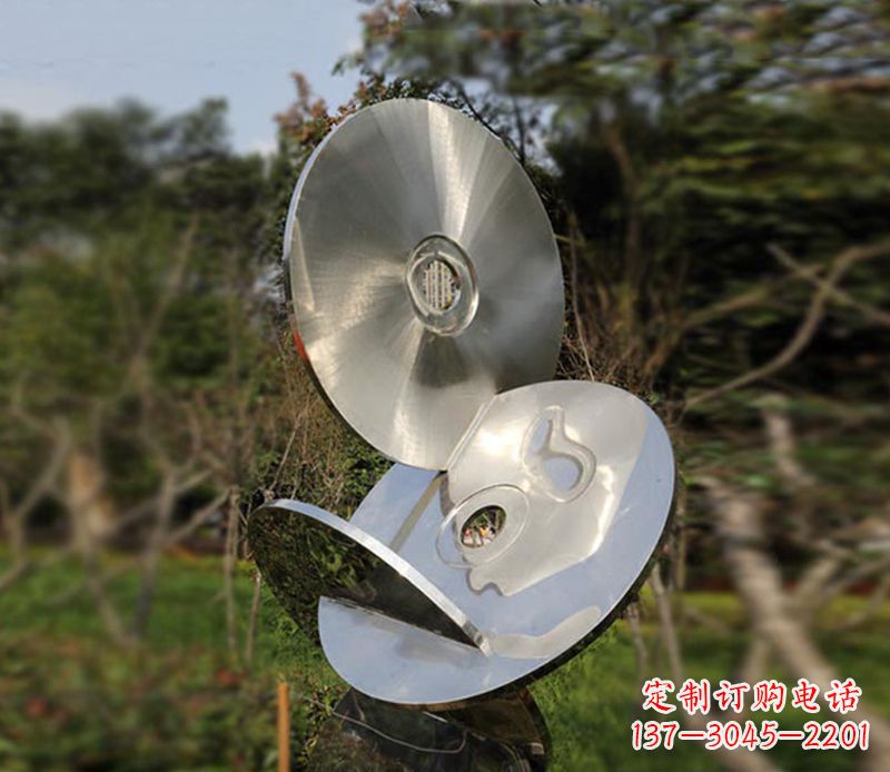 创意光盘公园景观雕塑