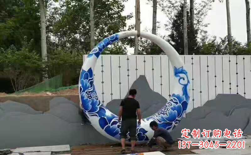 创意月亮雕塑广场雕塑户外摆件