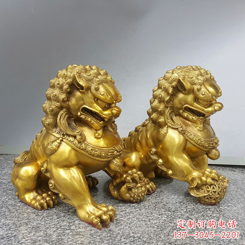 纯铜北京狮