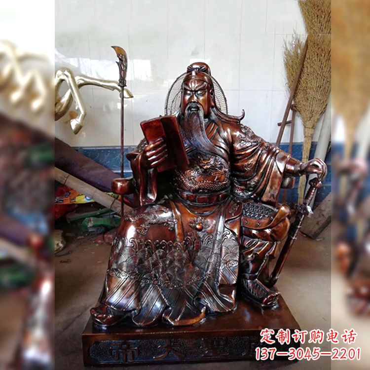 纯铜雕塑 - 纯铜/关公/关圣/大帝/神像 纯铜雕塑 - 纯铜/关公/关圣/大帝/神像