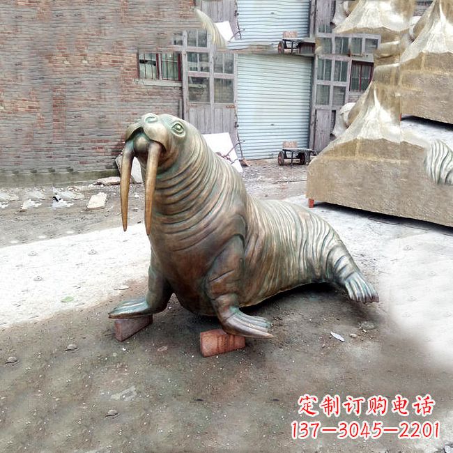 纯铜雕塑 - 纯铜/海豹 纯铜雕塑 - 纯铜/海豹