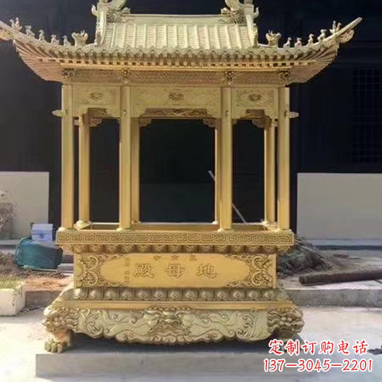 纯铜雕塑 - 纯铜/龙凤/浮雕/香炉 纯铜雕塑 - 纯铜/龙凤/浮雕/香炉