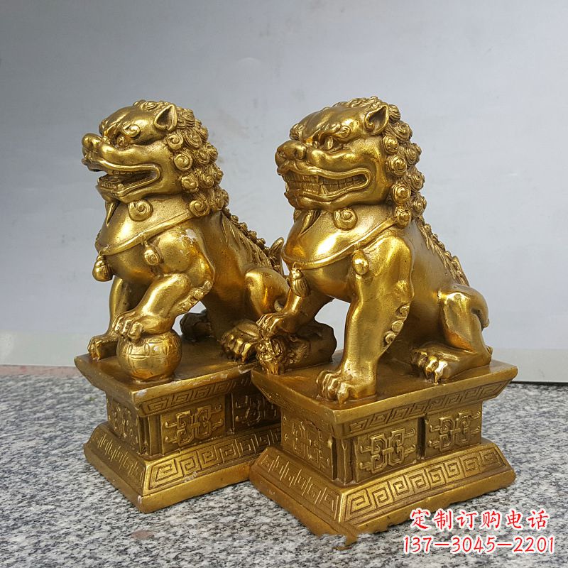 纯铜天安门狮子