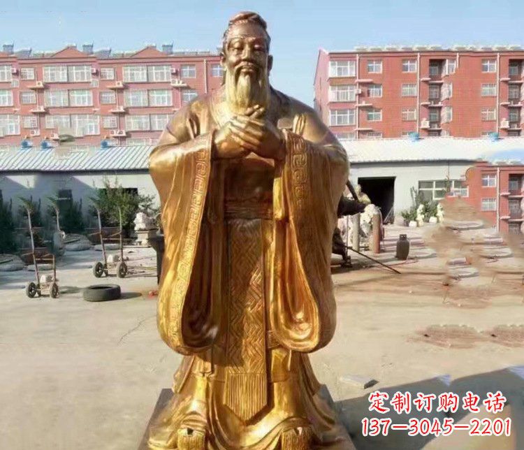 纯铜雕塑 - 纯铜/校园/古代/孔子/人物 纯铜雕塑 - 纯铜/校园/古代/孔子/人物