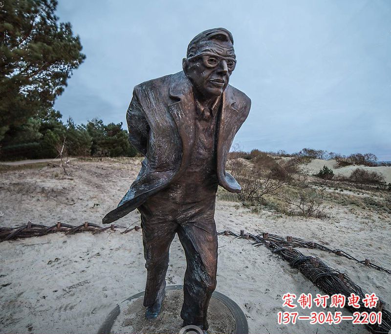 纯铜铸造法国20世纪世界著名哲学家保罗