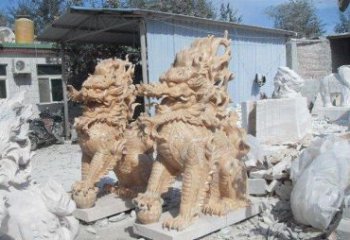 麒麟石雕一个具有传统文化精髓的艺术品