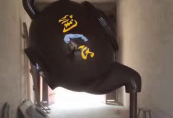 精美茶壶铜雕，让你赏心悦目