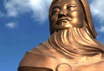 成吉思汗的传奇——大型头像雕塑