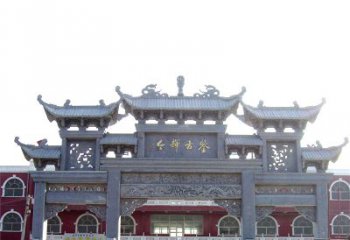 石雕牌楼极致精美的城市艺术