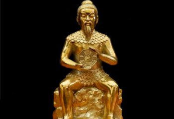 伏羲大帝神像汇聚古老文明中的象征