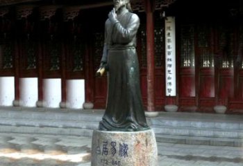 白居易铜雕像向著名诗人致敬