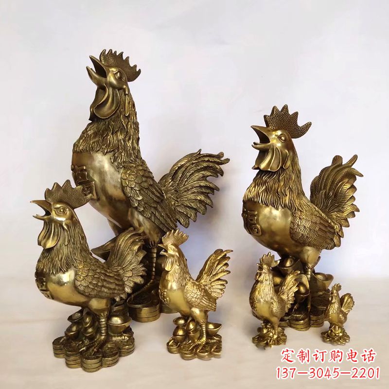 鸡雕塑纯铜打造的精美艺术品 鸡雕塑纯铜打造的精美艺术品