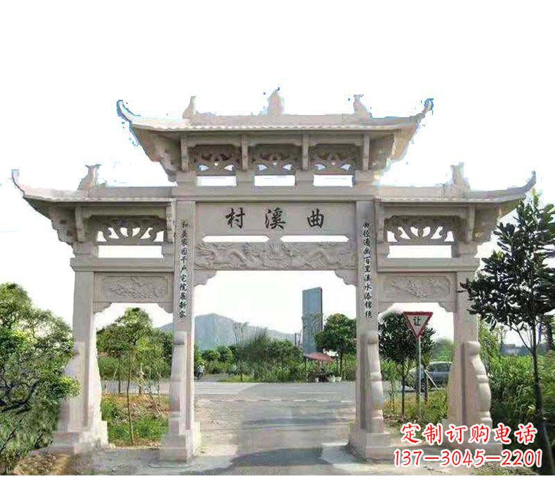 三门雕塑 - 村庄/三门/牌坊/石雕 三门雕塑 - 村庄/三门/牌坊/石雕