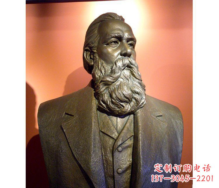 达尔文校园人物铜雕塑