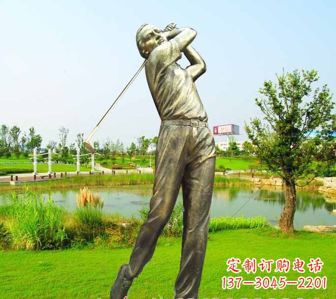 高尔夫球雕塑把高尔夫运动熔铸成艺术 高尔夫球雕塑把高尔夫运动熔铸成艺术