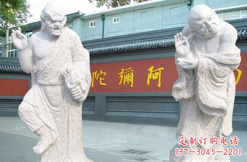 大理石18罗汉雕像