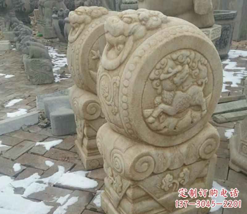 门墩雕塑 - 大理石/公园/景观/门墩 门墩雕塑 - 大理石/公园/景观/门墩