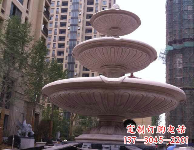 大理石大型喷泉石雕 (3)