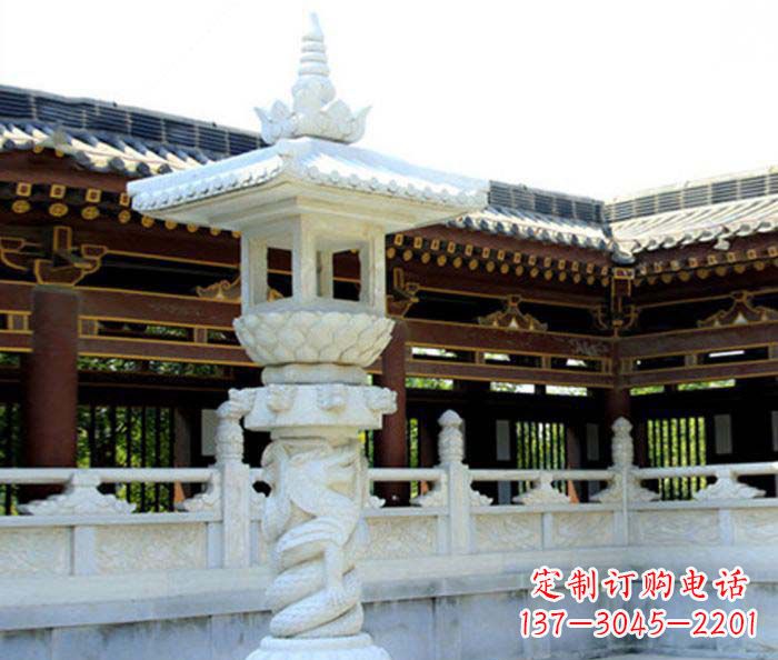 大理石灯塔寺庙景观石雕
