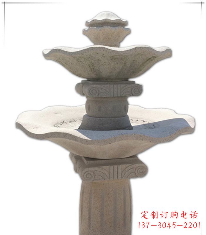 大理石多层喷泉石雕 (5)