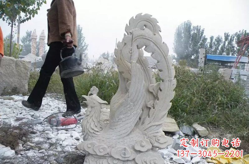 凤凰雕塑 - 大理石/凤凰 凤凰雕塑 - 大理石/凤凰