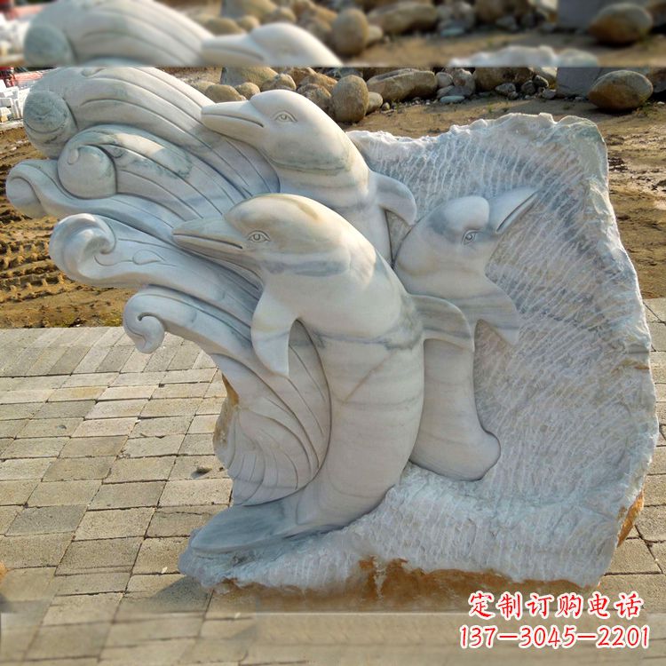 大理石/海豚/石雕-大理石浮刻海豚石雕 大理石/海豚/石雕-大理石浮刻海豚石雕